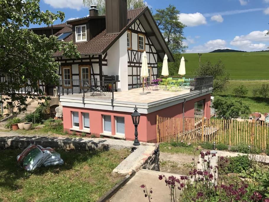 Grundmuehle Rhoen Nordheim vor der Rhön Buitenkant foto